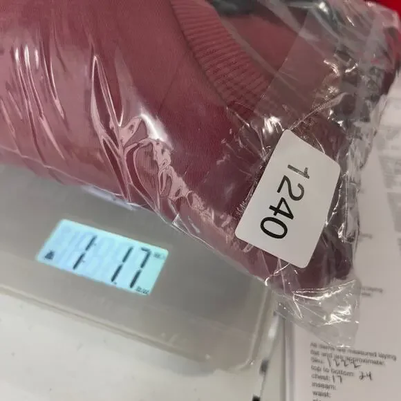 Natori Red Isamu Tonal Pullover Sweater Long Sleeve Men Size L Large New - Picture 7 of 8